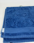 Asciugamano Louis Vuitton blu e bianco