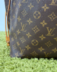 Borsa Neverfull MM monogram Louis Vuitton Marrone