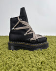 Stivaki Rick Owens X Dr Martens Megalace Nero 37