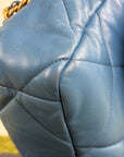 Borsa Chanel 19 Trapuntata in Pelle Azzurra
