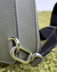 Borsa Monospalla Brique Prada in pelle saffiano Verde