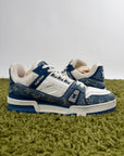 Louis Vuitton Trainer In Denim Blu 7.5