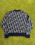 Maglione Oblique Christian Dior Blu M