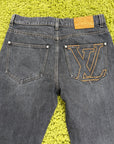 Jeans Louis Vuitton In Denim Nero 32