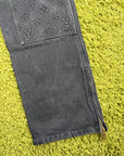 Jeans Louis Vuitton Carpenter in Denim Nero 36