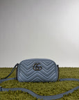 Borsa Gucci Marmont azzurra