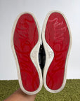 Louboutin basse Size 40.5 blu oro e argento