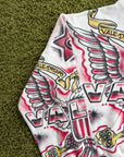Felpa Valley Dreams Flag zip Up Bianca Multicolor M