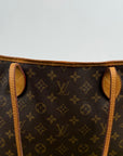 Borsa Neverfull MM monogram Louis Vuitton Marrone