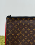 Pochette A4 multi tasca Louis Vuitton Marrone Multicolor