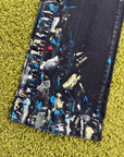 Jeans Amiri Paint Splatter Nero Multicolor 36