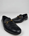 Mocassini Gucci con morsetto in pelle nera