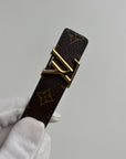 Cintura Louis Vuitton Marrone Reversibile 85/34 112cm