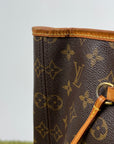 Borsa Neverfull MM monogram Louis Vuitton Marrone