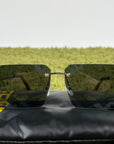 Occhiali da sole gemoetrici Fendi Sky FE40043U Montatura glasant Nero