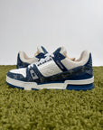 Louis Vuitton Trainer in Denim Blu 7.5