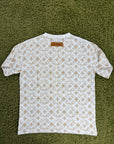 T shirt Louis Vuitton Size L bianca e oro