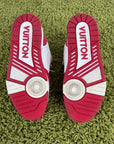 Louis Vuitton Trainer in denim Rossa 7.5 - Second Hand Di Fiore