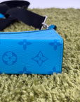 Mini Borsa a tracolla Louis Vuitton Gaston Azzurra