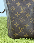 Borsa Neverfull MM monogram Louis Vuitton Marrone