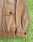 Giubbotto Saint Laurent in Pelle Marrone 160/84Y