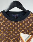 T shirt Louis Vuitton femminile Size L marrone e nera