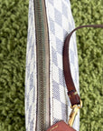Pochette Accessories Louis Vuitton in tela Damier Azur Bianca Monogram