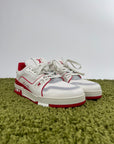 Louis Vuitton Trainer Bianca Rossa 9.5