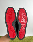 Louboutin Size 44 nere in camoscio