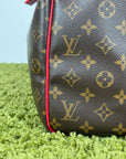 Keepall Bandoulière 45 Louis Vuitton Marrone Rosso