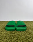 Sandali Flat Bottega Veneta in gomma Verde 36