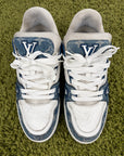 Louis Vuitton Trainer in Denim Blu 7.5