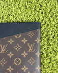 Pochette Louis Vuitton marrone e nera