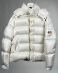 Giubbotto Moncler Maya 70 Size 5=XL bianco