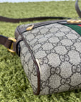 Borsello Gucci beige verde e rosso