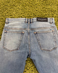 Jeans Biker Balmain in Denim 29