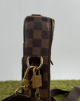Borsa Sabana In tela Damier Ébène Louis Vuitton Marrone