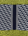 Sciarpa Christian Dior monogram in oblique Blu Navy