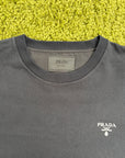 T-Shirt Prada con dettaglio in Re-Nylon Nero XXL
