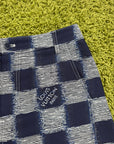 Pantalone Louis Vuitton damier 50 blu