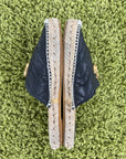 Sandali Gucci Size 38.5 neri e oro