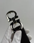 Cintura Ferragamo Double Gancini Nero 110cm
