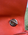 Borsa Ferragamo Gancini Chain Arancione
