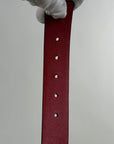 Cintura Prada Reversibile Nero Rosso 90/36 103cm - Second Hand Di Fiore
