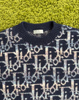Maglione Oblique Christian Dior Blu M