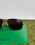 Occhiali da sole Bottega Veneta Neri con Montatura Oro BV1126S