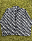 Polo Christian Dior in Jacquard Bianco Blu Navy S