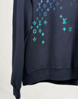 Felpa Louis Vuitton Size XXL blu azzurra a verde