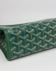 pochette Goyard misura GM verde e arancione