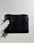 Portafoglio Bottega Veneta Tri-Fold Cassette Small Nero